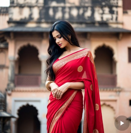 লাল শাড়ি পরা মেয়েদের পিক