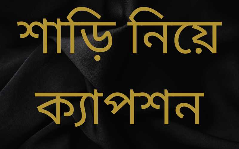 শাড়ি নিয়ে ক্যাপশন