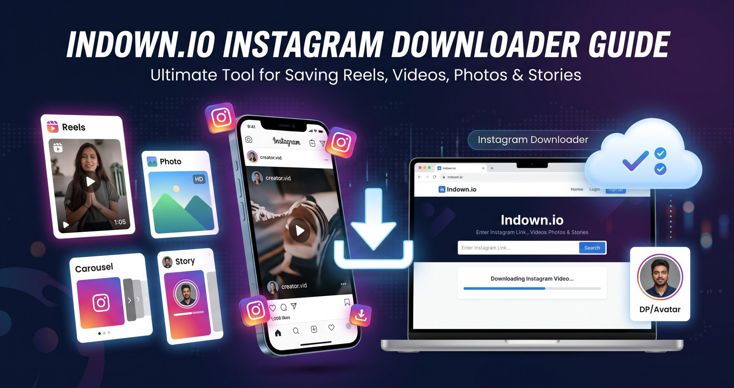 indown io instagram downloader guide